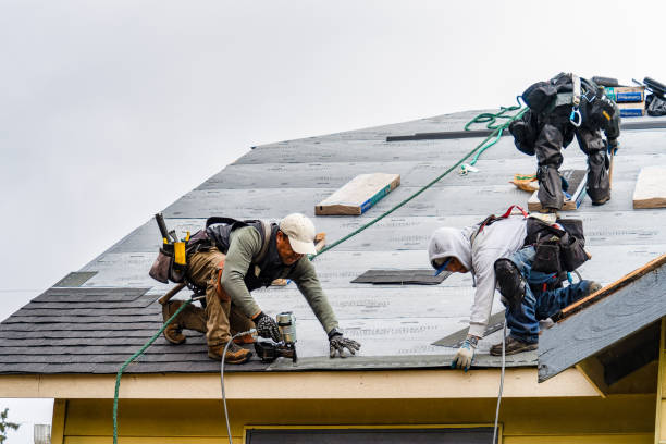 Professional Roof Repair technician working in Little Falls, NY